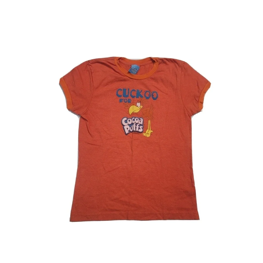 Cuckoo For Cocoa Puffs Tshirt Large Youth Orange made in USA Care Bear